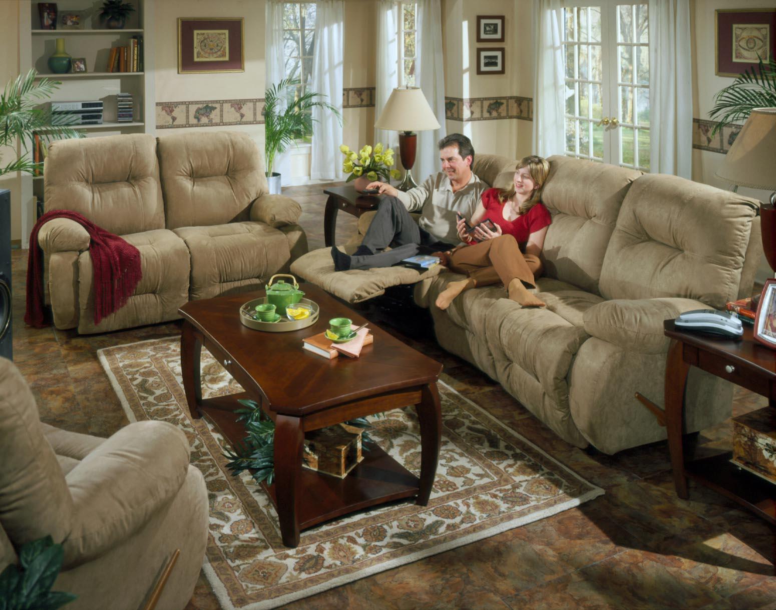 Best Home Furnishings Brinley 2 L700RA4 Space Saver Reclining Loveseat